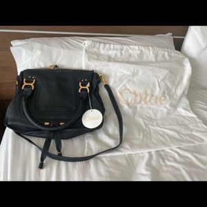NWT Chloé Marcie Medium Satchel in Black